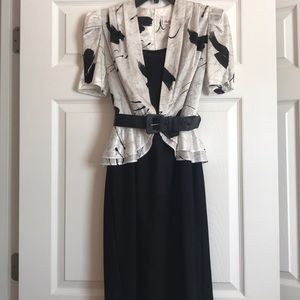 🥧EARLY BLACK FRIDAY SALE🎄 Vintage Black & White Dress